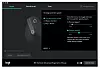 Via Logitech-programvaren kan du velge hva knappen på toppen av musen skal brukes til. Som standard veksler den mellom to ulike hastigheter på pekeren.