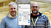 Einar Myreng (til venstre) og Lars-Cyril Blystad står bak start-upen Next Signal, som bruker beacon-teknologi til universell utforming for hørselshemmede og synshemmede.