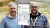 Einar Myreng (til venstre) og Lars-Cyril Blystad står bak start-upen Next Signal, som bruker beacon-teknologi til universell utforming for hørselshemmede og synshemmede.