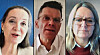 Toppsjefene fortalte om etterutdanning: (Fra venstre) Tonje Sandberg i Accenture, Petter-Børre Furberg i Telenor Norge og Hege Støre i Visolit.