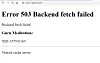 Githubs Varnish-server får ikke noe svar fra backserveren. Skjermbilde: Digi.no