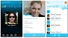 Slik ser brukergrensesnittet ut for Skype i Windows 8.