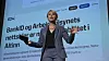 − Årvåkne ansatte er alfa omega for å lykkes med sikkerhetsarbeidet, sier Nystrøm, sier NSM-direktør Sofie Nystrøm. Her under Sikkerhetsfestivalen 2022.