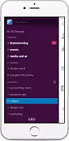 Slack, som mange andre i denne listen, tilbyr også full funksjonalitet på mobil. Skjermbilde: Slack.com