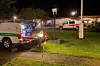 De mobile basestasjonene i drift utenfor omsorgstunet på Tolga i Innlandet.