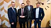 Næringsministeren på besøk hos Iteras Kiev-kontor. F.v.: Norges ambassadør i Ukraina, Ole Terje Horpestad; Næringsminister Torbjørn Røe Isaksen; Itera-sjef Arne Mjøs og leder av Iteras Kiev-kontor, Igor Mendzebrovski