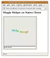 Qt-widget som kjøres ved hjelp av Qt for NaCl og Native Client i Firefox. Bilde: Qt Labs