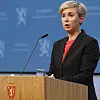 NSM-sjef Sofie Nystrøm under fremleggelsen av årets åpne trusselvurderinger. Foto: Torbjørn Kjosvold/Forsvaret