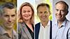 Kronikkforfatterne (f.v.): Lars van Marion i Rambøll Management Consulting, Line Gaare Paulsen i IKT-Norge, Knut Bjørgaas i Digdir og Asbjørn Finstad i KS.