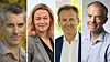 Kronikkforfatterne (f.v.): Lars van Marion i Rambøll Management Consulting, Line Gaare Paulsen i IKT-Norge, Knut Bjørgaas i Digdir og Asbjørn Finstad i KS.