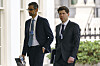 Open AI-sjef Sam Altman skal være interessert i kjøpe nettleseren Chrome fra Google, som Alphabet-sjef Sundar Pichai har ansvaret for. Her ankommer de begge Det hvite hus ved en tidligere anledning.