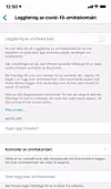 Slik ser innstillingene ut på en iPhone når teknologien ikke er skrudd på.
