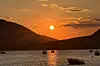 Solnedgang i Montenegro, der Seres ferierer med venner og familie. Foto: Silvija Seres