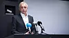Jo Lunder under pressekonferansen etter at Økokrim har henlagt korrupsjonssaken mot han.