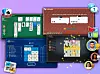 Fire forskjellige spill har blitt tilpasset til å passe inn i Teams-møtet. Illustrasjon: Microsoft