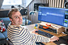 Hans Ekeli i Soundly demonstrerer ett av de to lydstudioene som både Hance og Soundly bruker. Foto: Are Thunes Samsonsen