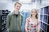 Erlend Aune og Marie Jeanette Helle er blant studentene som trekkes mot det raskt voksende kvantefeltet. Foto: Eirik Helland Urke