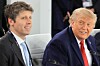 Open AI-sjef Sam Altman og president Donald Trump.