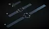 Her er tre generasjoner Starlink-satellitter. Foto: SpaceX