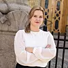 Studentleder i Nito Sofie Strøm Olsen mener statsbudsjettet fremtidens utdanningsbehov på alvor. Foto: Nito