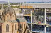 Statsbyggs underleverandører må omprioritere ressurser når klareringssakene tar for lang tid. Her fra byggingen av det nye regjeringskvartalet i september. Foto: Arash A. Nejad